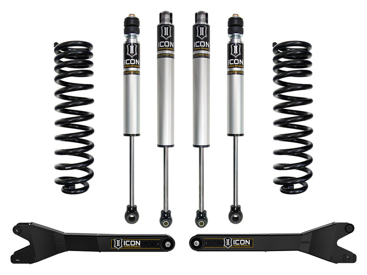 ICON 2023-2026 Ford F-250/350/450 Super Duty 4WD Diesel 2.5" Lift Stage 1 Suspension w/Radius Arms