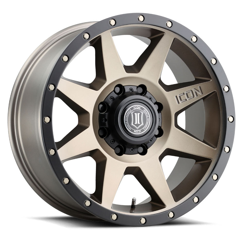 ICON Alloys Rebound Bronze 20x9 8x180 12mm Offset 5.5" BS (1820908955BR)