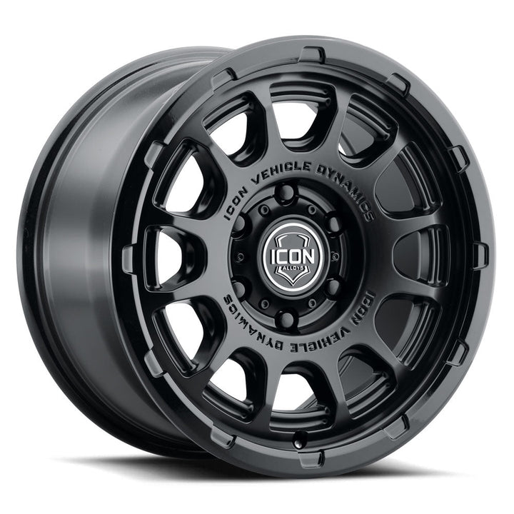 ICON Alloys Rancho Double Black 17x8.5 6x135 6mm Offset 5" BS (8417856350DB)