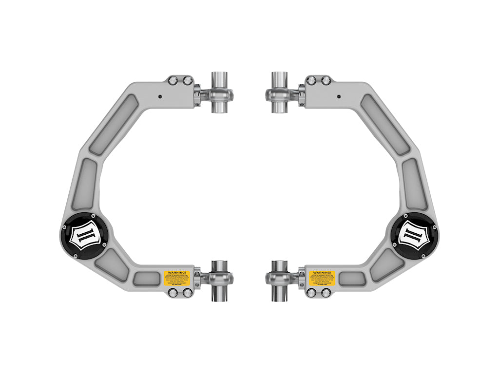 ICON 2021-2026 Ford F-150 Front Billet Upper Control Arms w/ Delta Joint Pro (98523DJ)