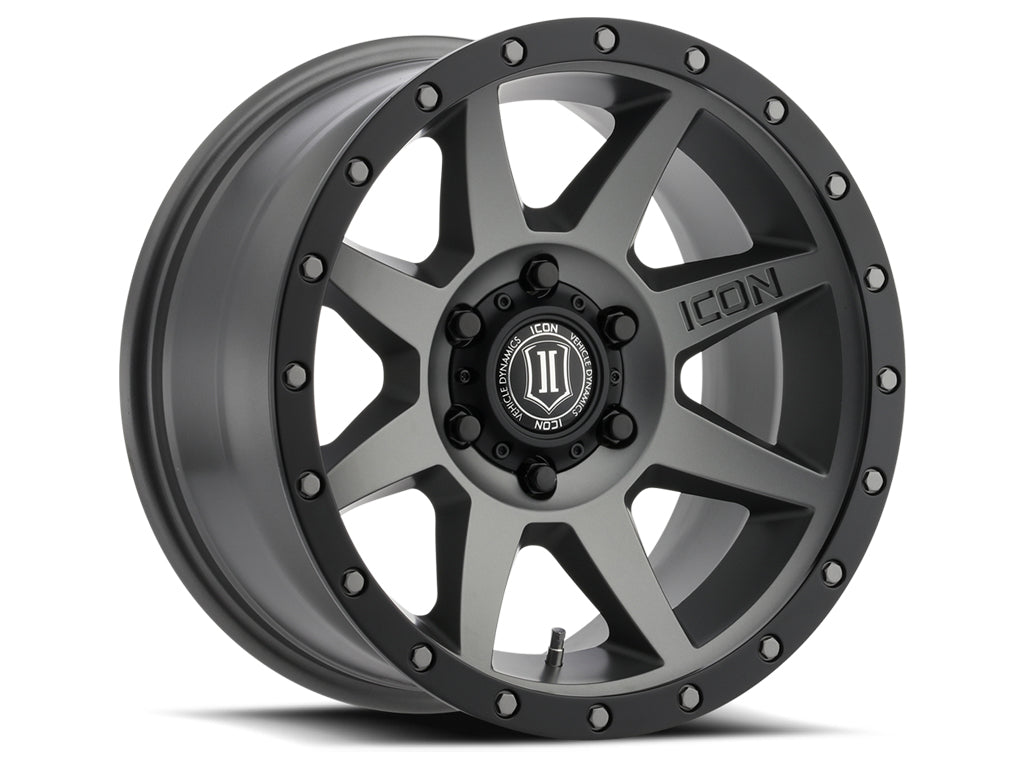 ICON Alloys Rebound Titanium 18x9 6x135 6mm Offset 5.25" BS (1818906352TT)