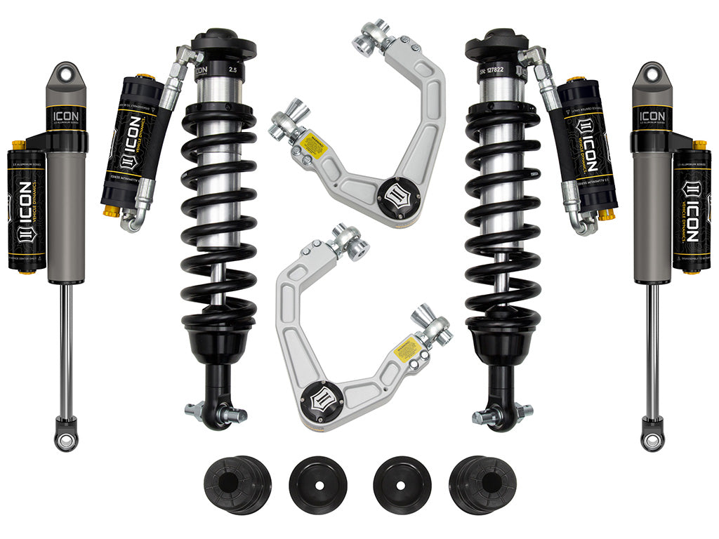 ICON 19-21 Ford Ranger 0-3.5" Lift Stage 5 Susp System Billet UCA Al Knuckle (K93205A)