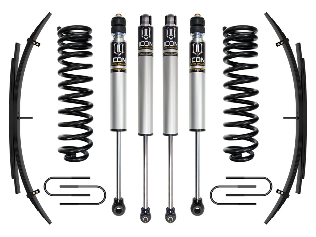 ICON 2008-2010 Ford F-250/350 Super Duty 4WD Diesel 2.5" Lift Stage 1 Suspension w/Expansion Packs
