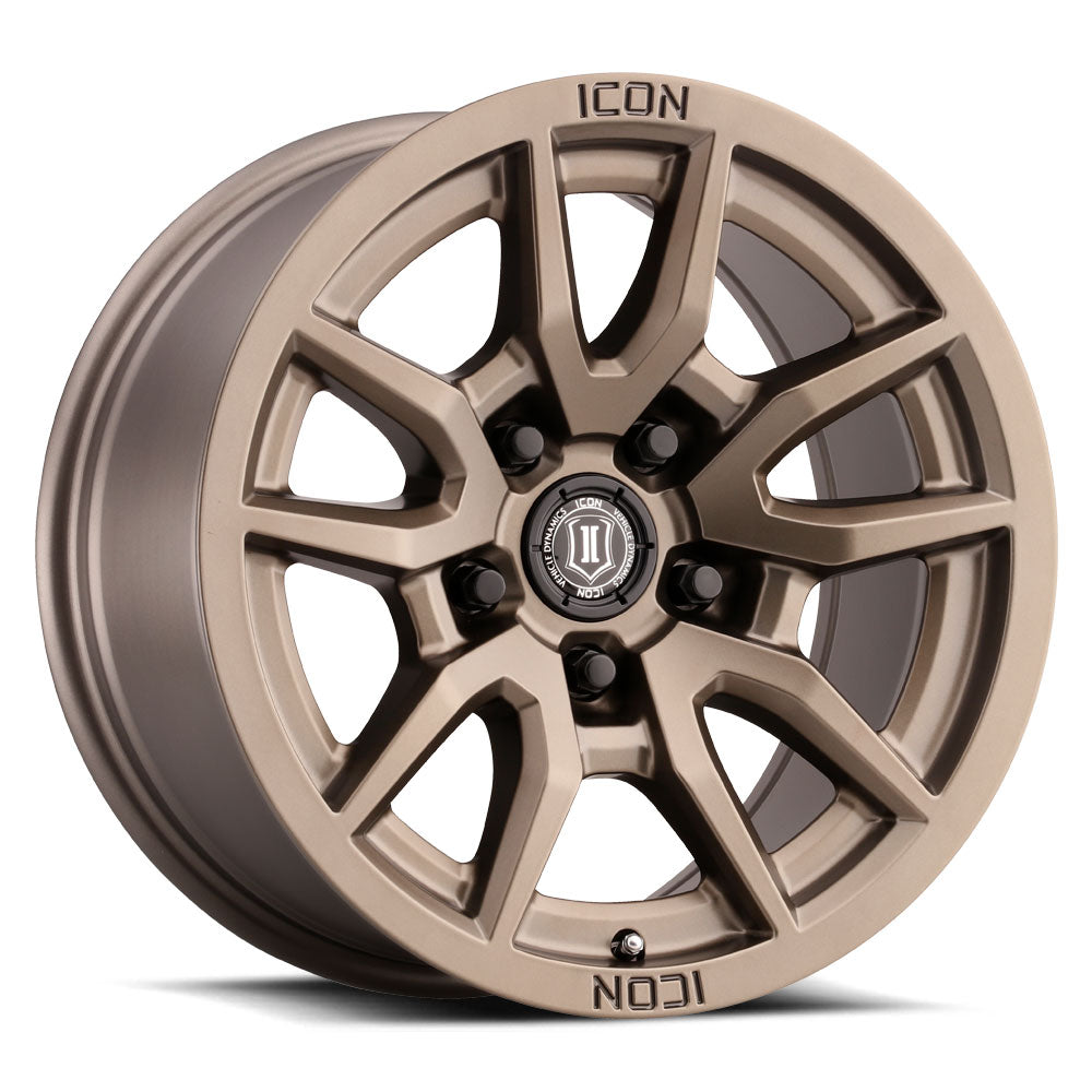 ICON Alloys Vector 5 Bronze 17x8.5 5x150 25mm Offset 5.75" BS (2617855557BR)