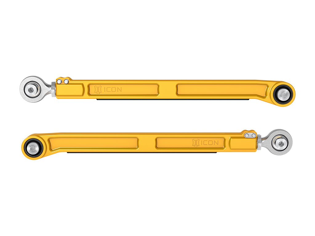 ICON 2022-2026 Toyota Tundra/2023-2026 Sequoia/2024-2026 Tacoma Rear Billet Lower Link Kit Gold Anodizing