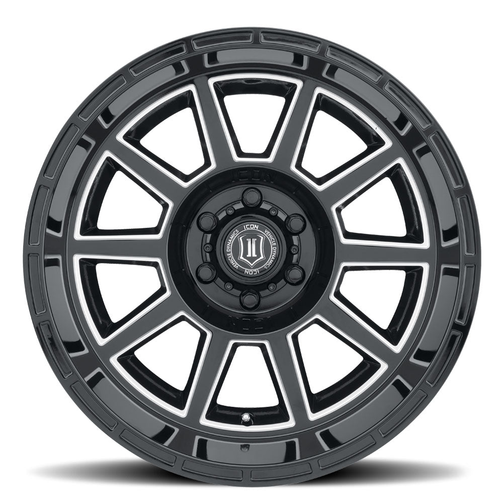 ICON Alloys Recoil Gloss Black w/Milled Windows 20x10 5x5 -24mm OS 4.5" BS