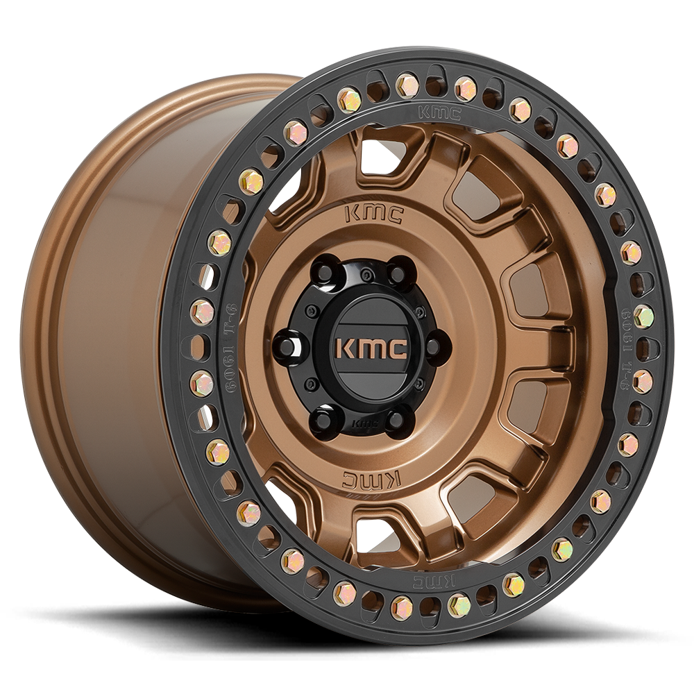 KMC KM236 Tank Beadlock Wheel - Matte Bronze
