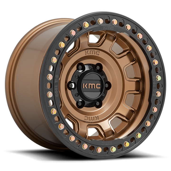 KMC KM236 Tank Beadlock Wheel - Matte Bronze