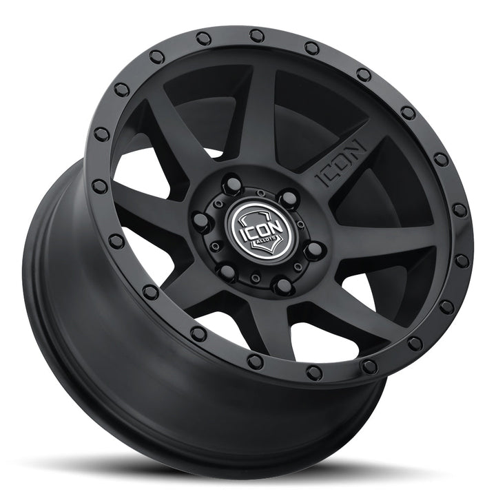 ICON Alloys Rebound Double Black 20x9 5x5 -12mm Offset 4.5" BS (1820907345DB)