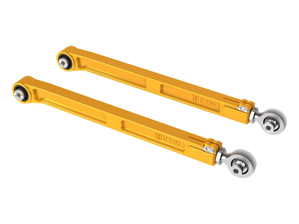 ICON 2022-2026 Toyota Tundra/2023-2026 Sequoia/2024-2026 Tacoma Rear Billet Lower Link Kit Gold Anodizing