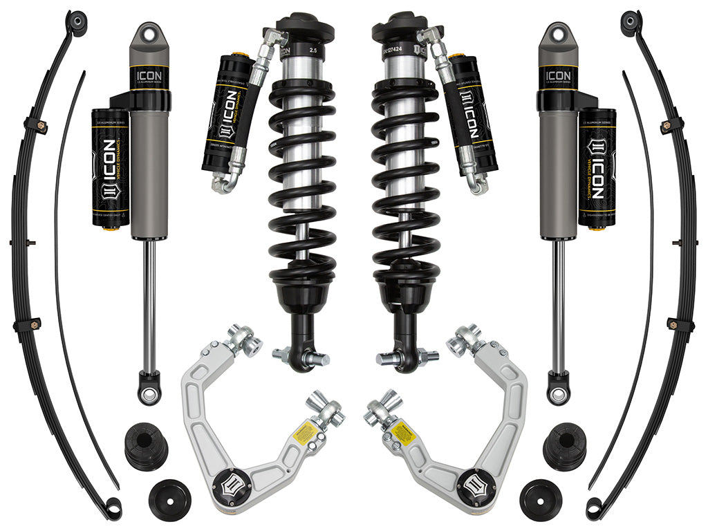ICON 19-21 Ford Ranger 0-3.5" Lift Stage 7 Susp System Billet UCA Al Knuckle (K93207A)