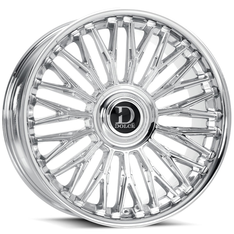 Dolce Luxury Lusso | 24x10 | 6 On 135/139.7 | Offset 25 | Chrome | SKU LUSSO-241036C25