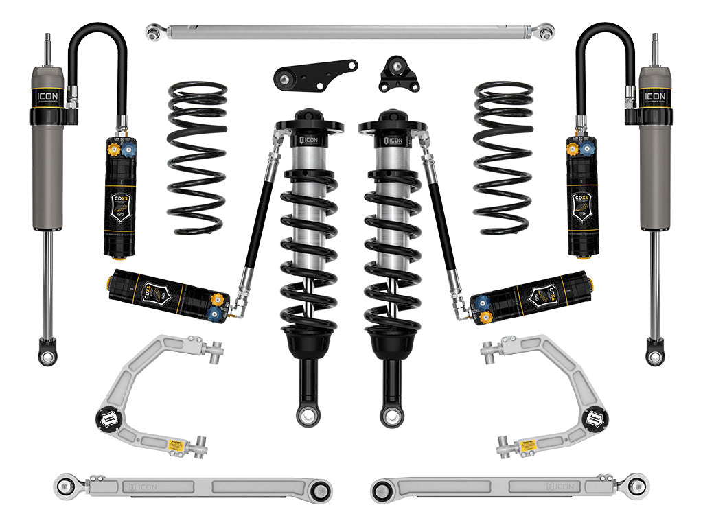 ICON 2025-2026 Toyota 4Runner 4WD Hybrid 1.75-3" Lift Stage 9 2.5 Suspension System Billet