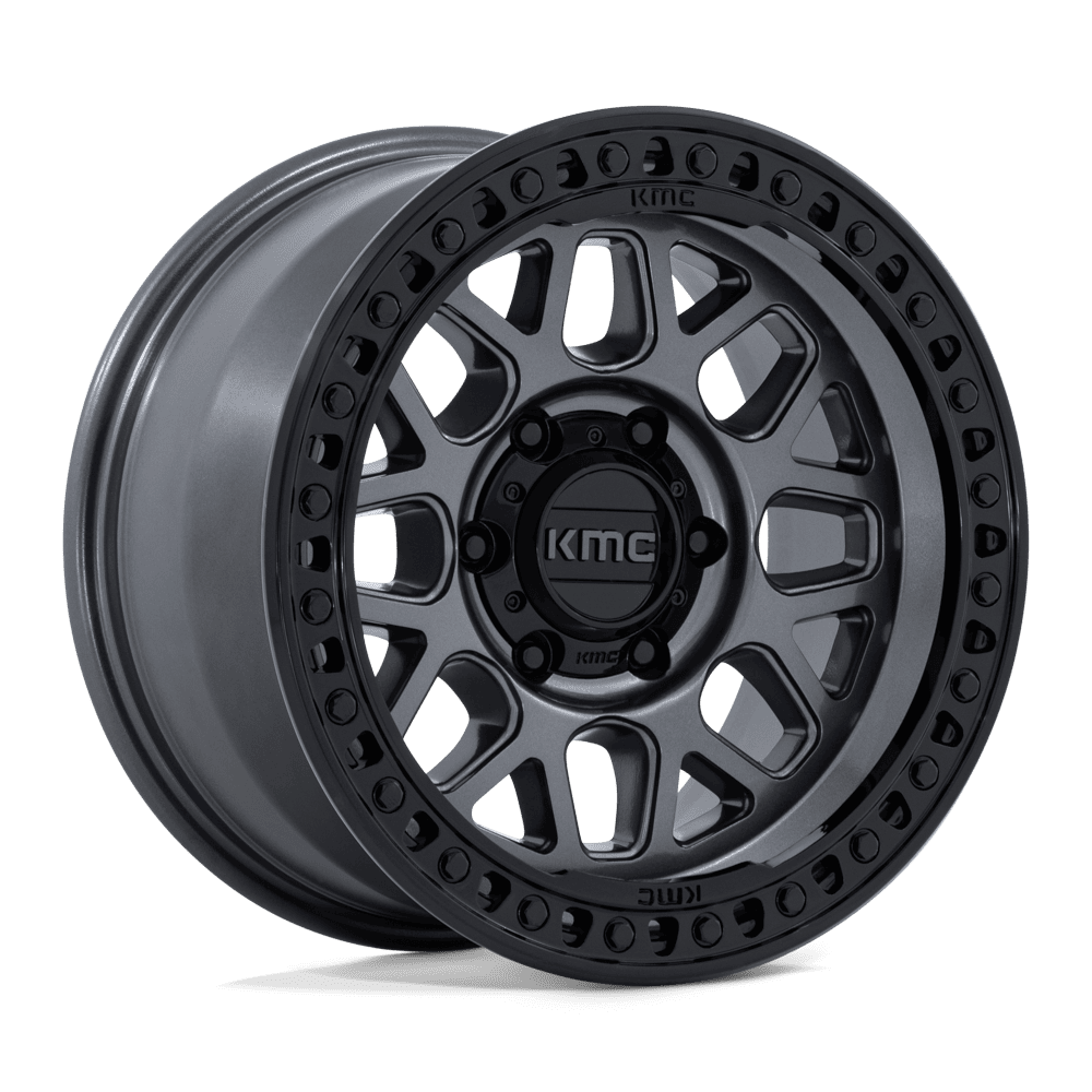 KMC KM549 GRS Wheel - Gloss Gunmetal w/ Gloss Black