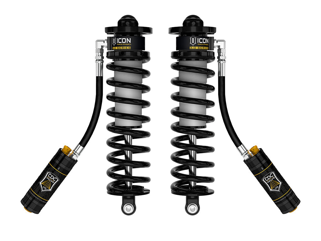 ICON 2005-2026 Ford F-250/350/450/550 Super Duty 4WD 2.5-3" Lift VS 3.0 Coilover Conversion Remote Res w/CDCV w/Caster Cams