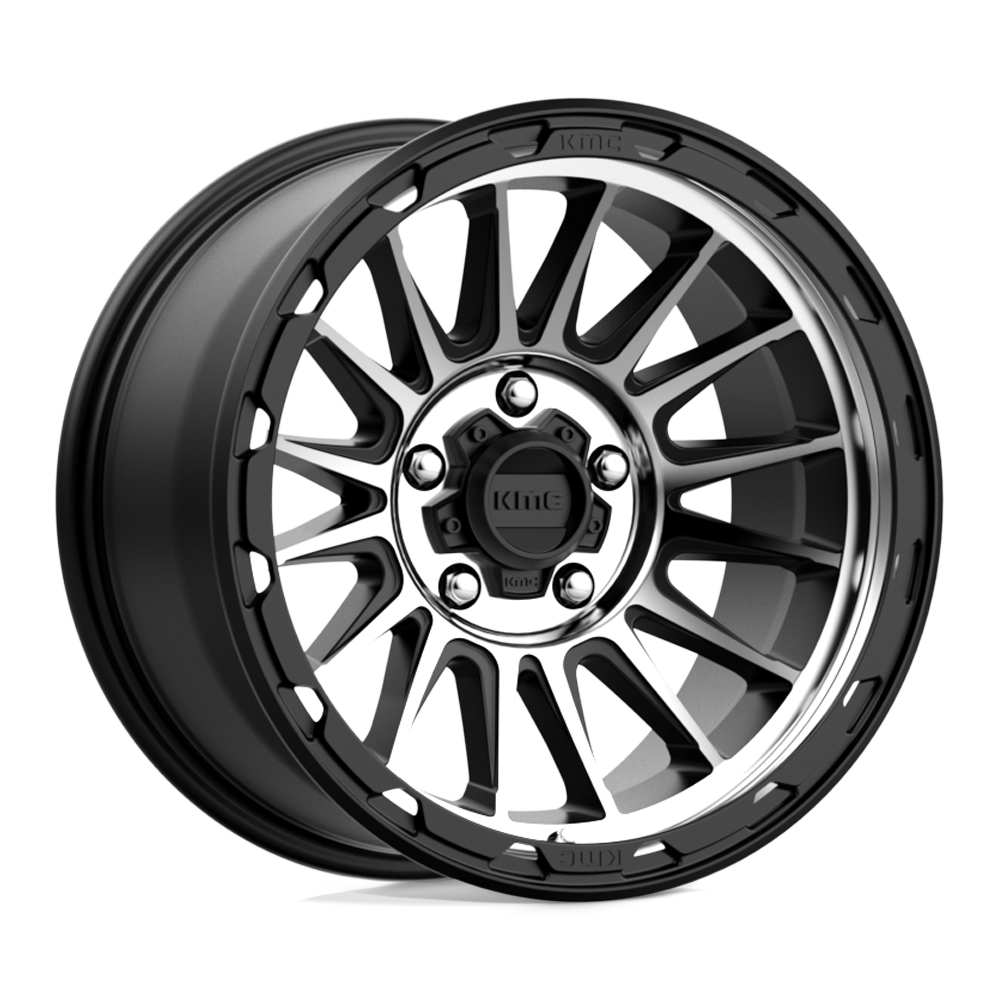 KMC KM542 Impact Wheel - Satin Black Machined