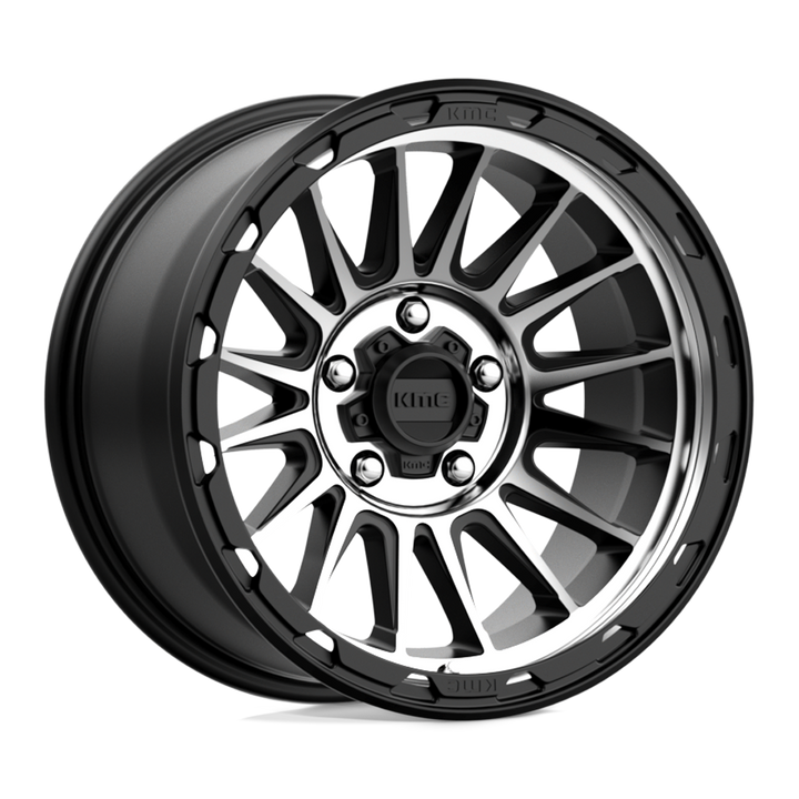 KMC KM542 Impact Wheel - Satin Black Machined