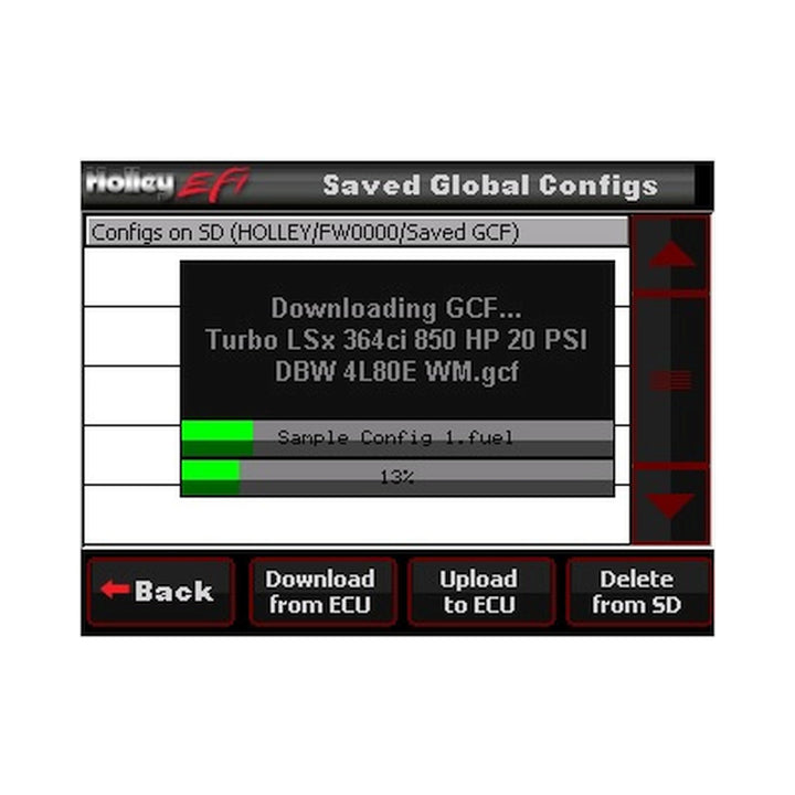 Holley LCD Touch Screen | SKU 553-108