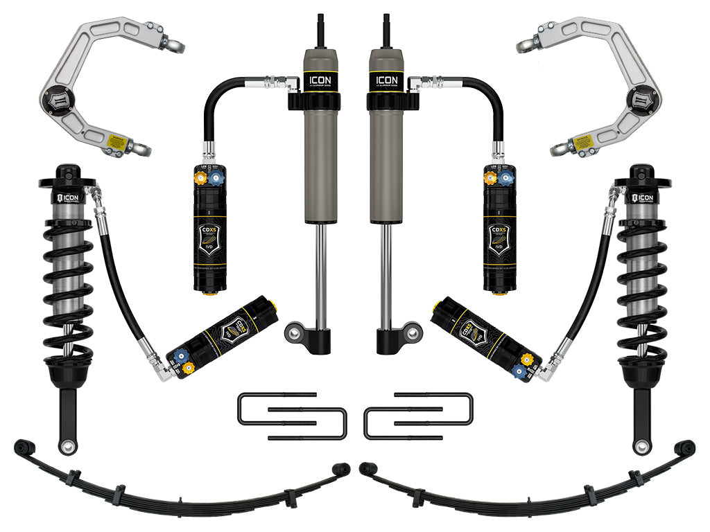 ICON 2005-2015 Toyota Tacoma 0-3.5" Lift/2016-2023 Tacoma 0-2.75" Lift Stage 9 Suspension Billet CDXS
