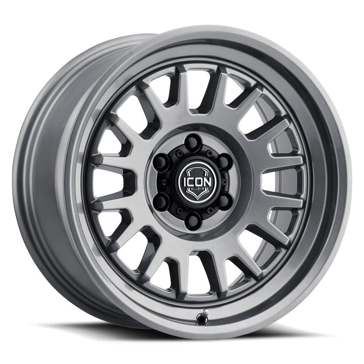 ICON Alloys Anza Gun Metal 17x8.5 5x5 -6mm Offset 4.5" BS (8217857345GM)