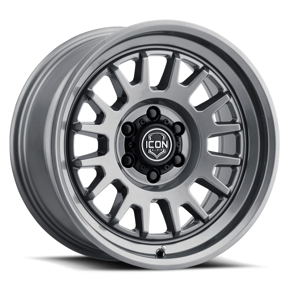 ICON Alloys Anza Gun Metal 17x8.5 5x150 25mm Offset 5.75" BS (8217855557GM)