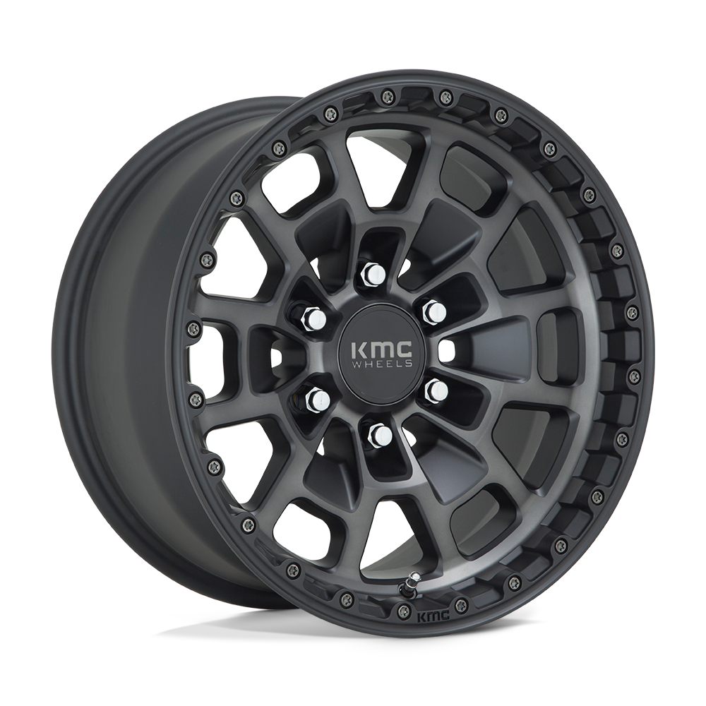 KMC KM718 Summit Wheel - Satin Black w/ Gray Tint