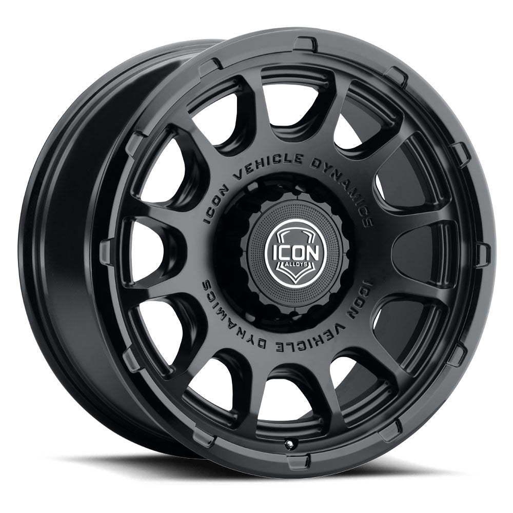 ICON Alloys Rancho Double Black 20x9 8x170 6mm Offset 5.25" BS (8420908152DB)