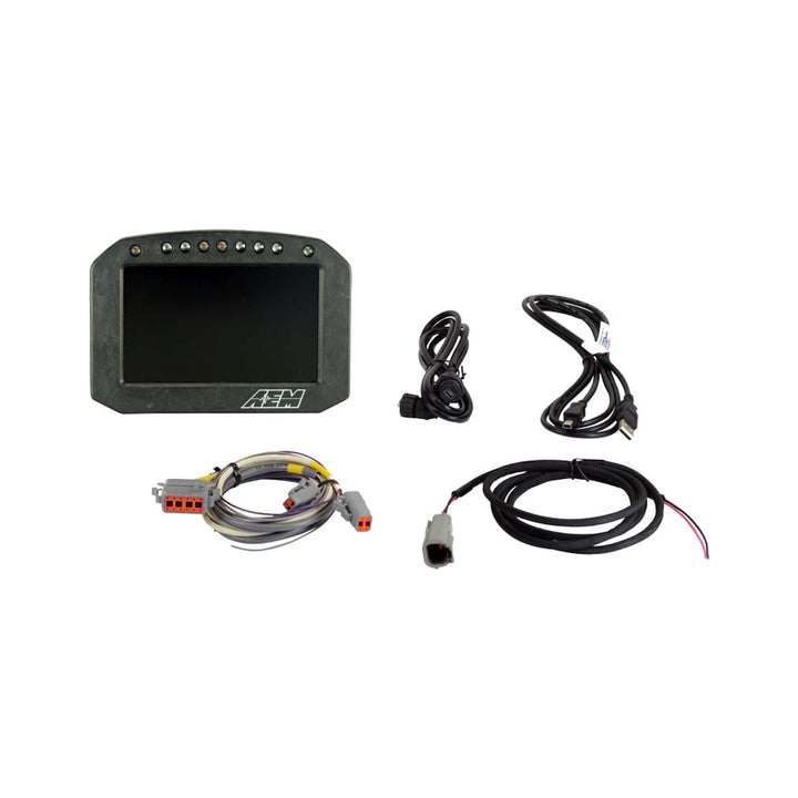 AEM CD-5FL Carbon Flat Panel Logging Display | SKU 30-5601F