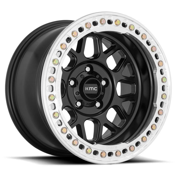 KMC KM235 Grenade Crawl Beadlock Wheel - Satin Black