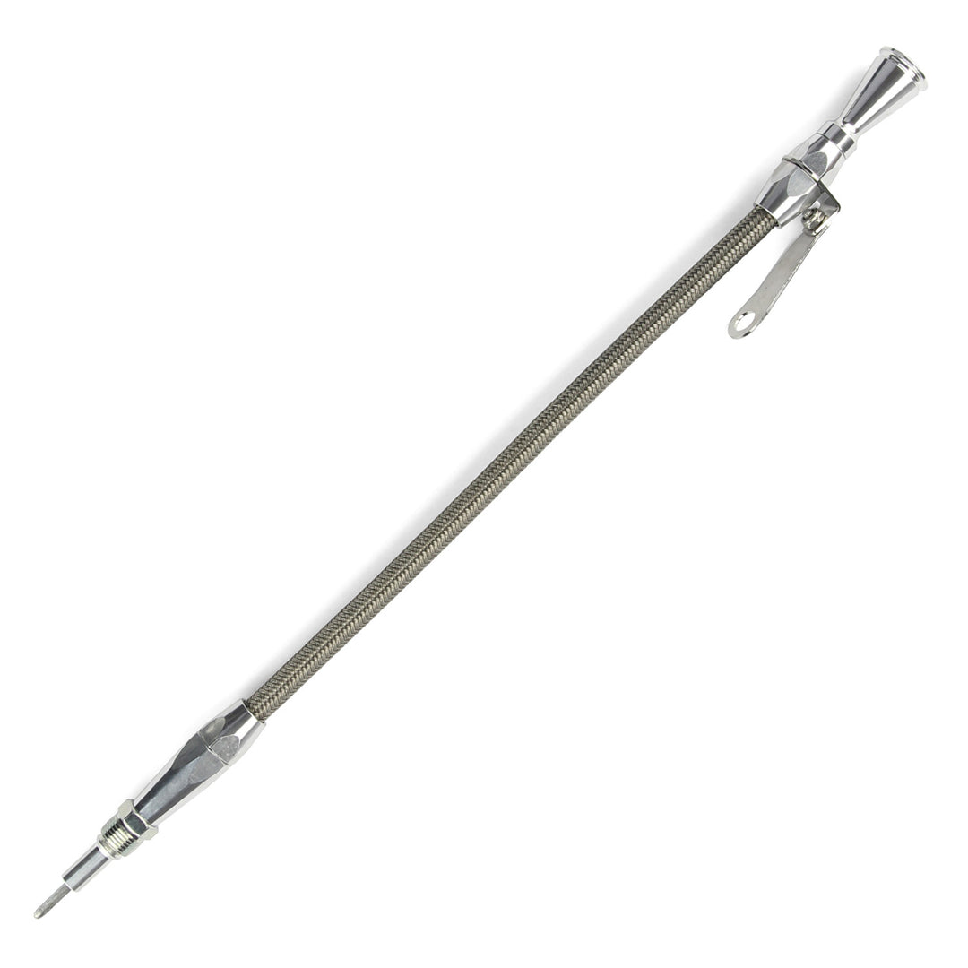 Lokar Hi-Tech Flexible Engine Dipstick - Ford 351W Screw into Pan 5/8"-18