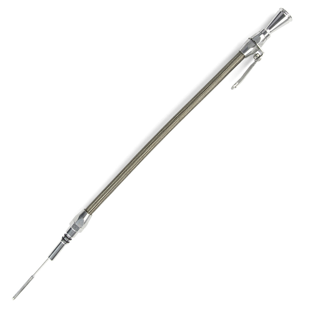 Lokar Hi-Tech Flexible Engine Dipstick - Ford 302 (Crate Only) Push into Pan