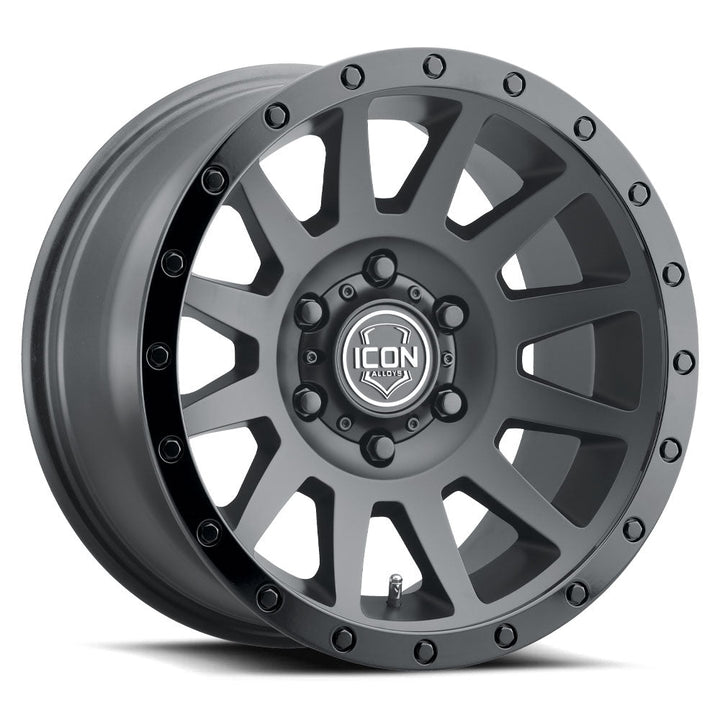 ICON Alloys Compression Double Black 18x9 6x5.5 25mm Offset 6" BS (2018909060DB)