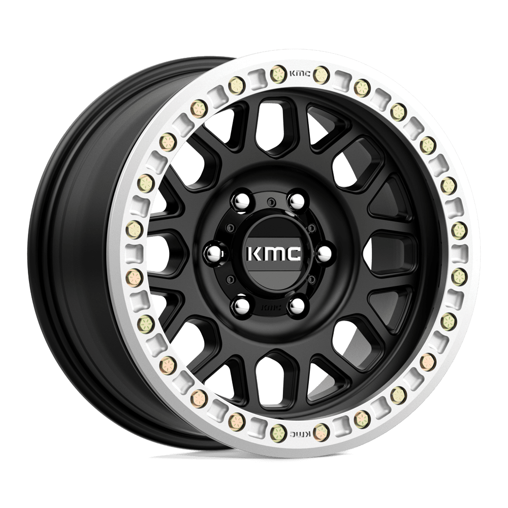 KMC KM234 Grenade Desert Beadlock Wheel - Satin Black