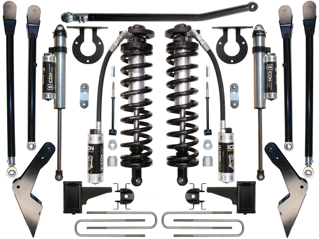 ICON 2005-2010 Ford F250/F350 4-5.5" Lift Stage 4 Coilover Conversion System (K63114)