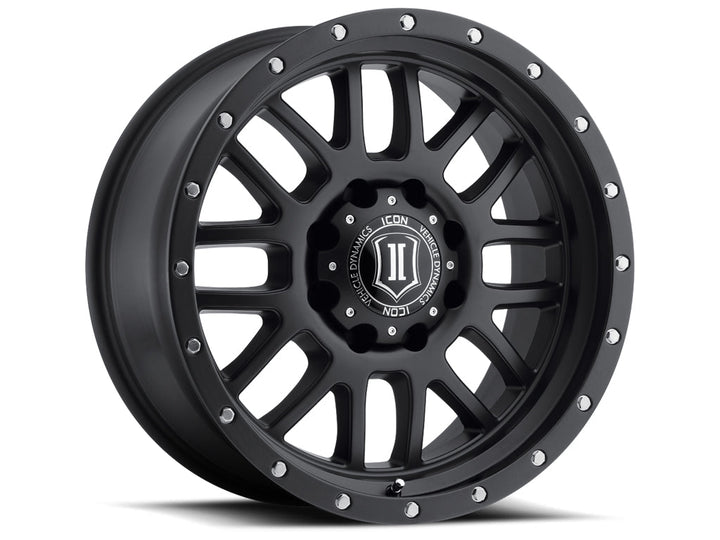 ICON Alloys Alpha Satin Black 20x9 8x170 0mm Offset 5" BS (1220908150SB)