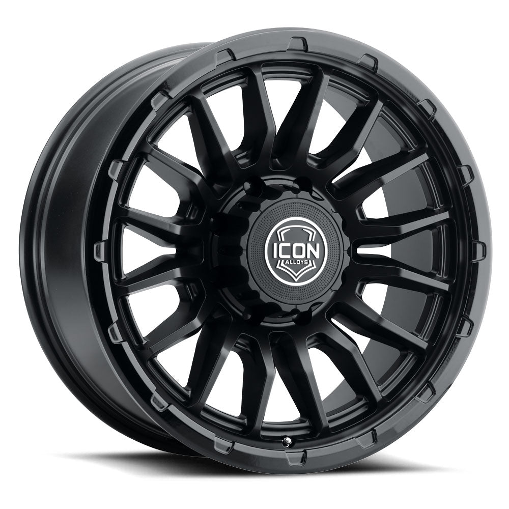 ICON Alloys Cajon Double Black 20x9 8x6.5 12mm Offset 5.5" BS (8320908055DB)
