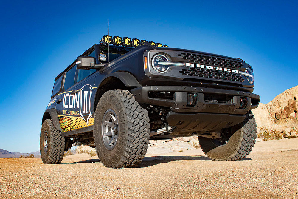 ICON 2021-2026 Ford Bronco Sasquatch 2-3" Lift Stage 6 Suspension CDCV Tubular Heavy Rate Rear Springs