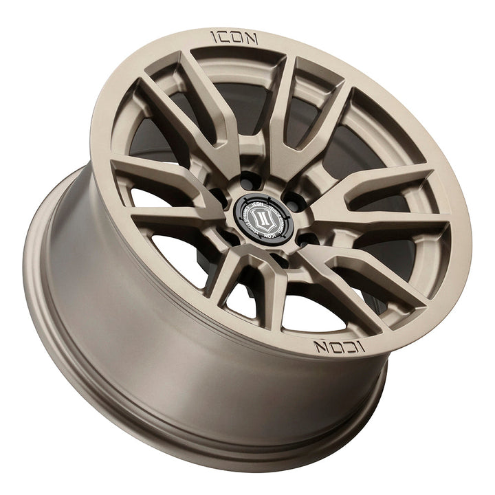 ICON Alloys Vector 6 Bronze 17x8.5 6x5.5 0mm Offset 4.75" BS (2417858347BR)