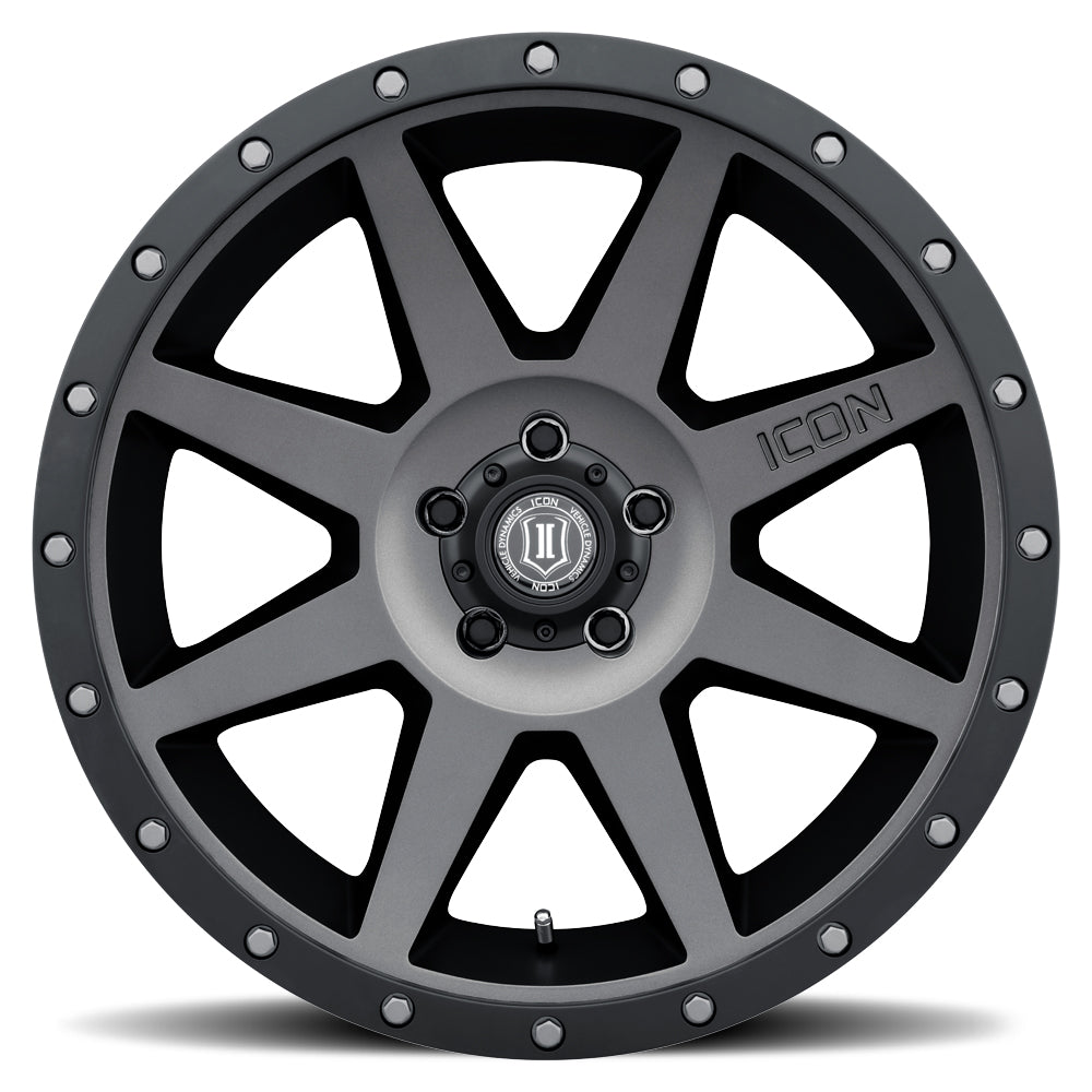 ICON Alloys Rebound Titanium 20x9 5x150 16mm Offset 5.625" BS (1820905556TT)
