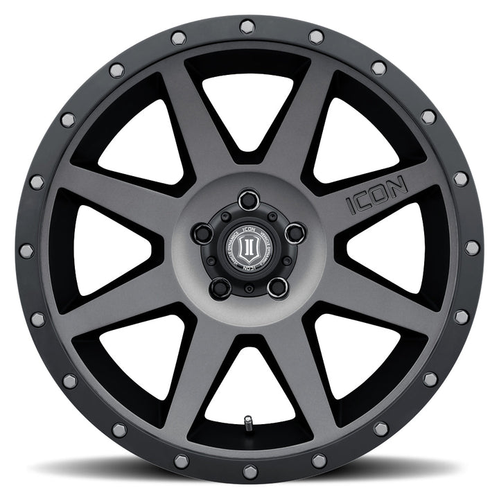 ICON Alloys Rebound Titanium 20x9 6x5.5 16mm Offset 5.625" BS (1820909056TT)