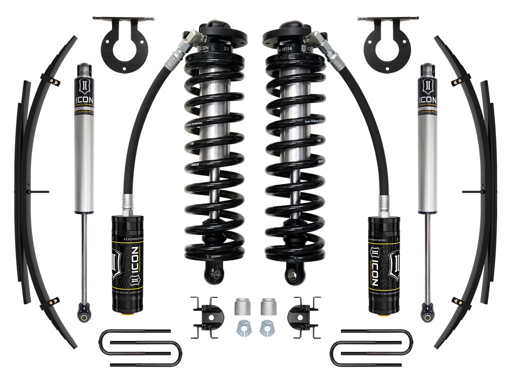 ICON 2017-2023 Ford F-250/350 Super Duty 4WD 2.5-3" Lift Stage 1 Coilover System w/Expansion Packs
