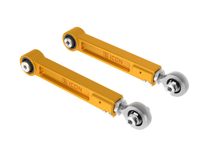 ICON 2022-2026 Toyota Tundra/2023-2026 Sequoia/2024-2026 Tacoma/2024-2026 Land Cruiser 250 Series/2025-2026 4Runner/Lexus GX550 Rear Billet Upper Link Kit Gold Anodizing