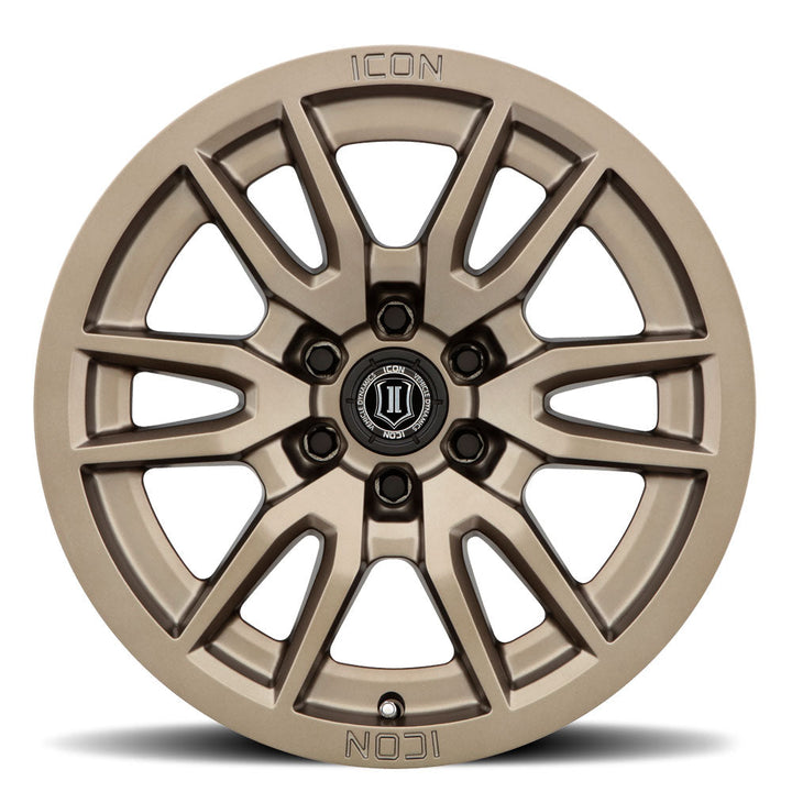 ICON Alloys Vector 6 Bronze 17x8.5 6x5.5 25mm Offset 5.75" BS (2417859057BRTC)