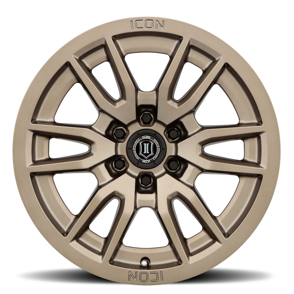ICON Alloys Vector 6 Bronze 17x8.5 6x5.5 25mm Offset 5.75" BS (2417859057BR)