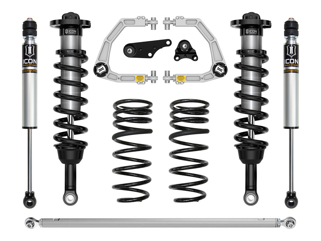 ICON 2025-2026 Toyota 4Runner 4WD Hybrid 1.75-3" Lift Stage 3 2.5 Suspension System Billet