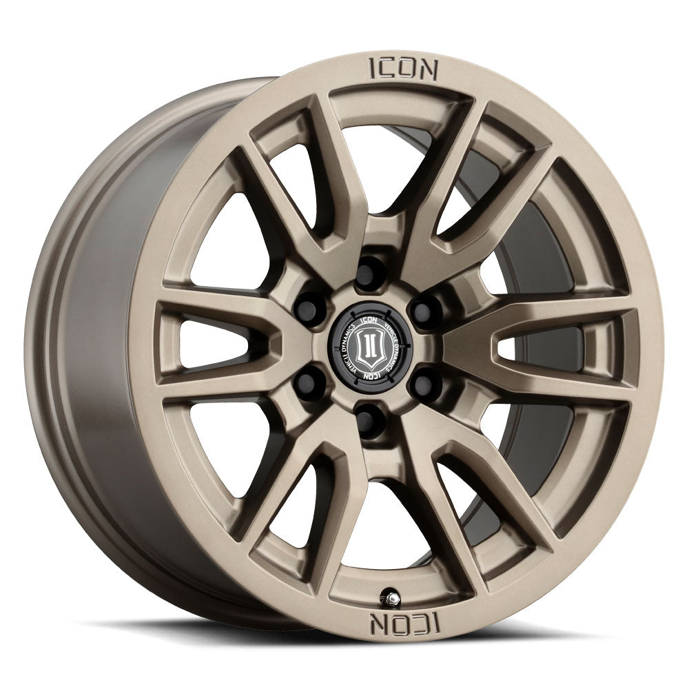ICON Alloys Vector 6 Bronze 17x8.5 6x5.5 25mm Offset 5.75" BS (2417859057BR)