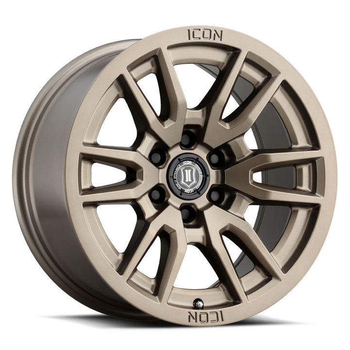ICON Alloys Vector 6 Bronze 17x8.5 6x5.5 25mm Offset 5.75" BS (2417859057BRTC)