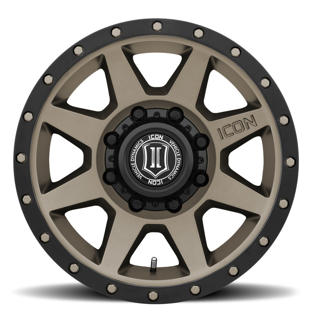ICON Alloys Rebound HD Bronze 17x8.5 8x6.5 13mm Offset 5.25" BS (1817858052BR)
