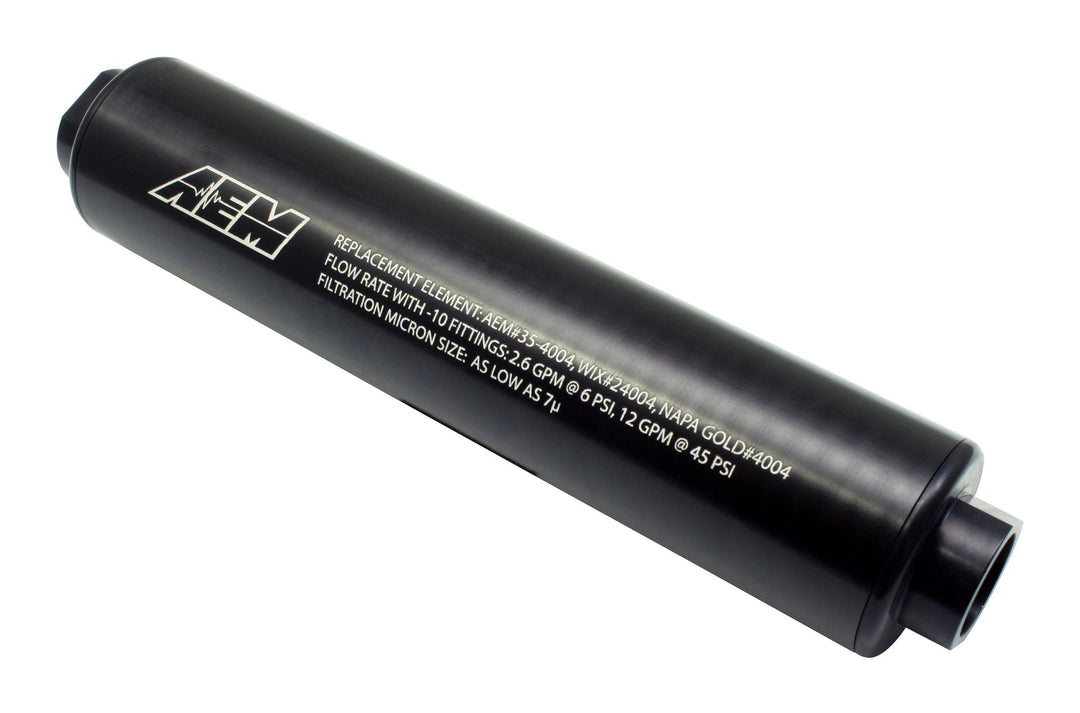 AEM Universal High Volume Fuel Filter | SKU 25-201BK