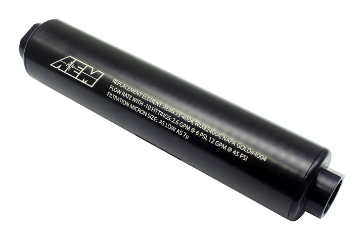 AEM Universal High Volume Fuel Filter | SKU 25-201BK